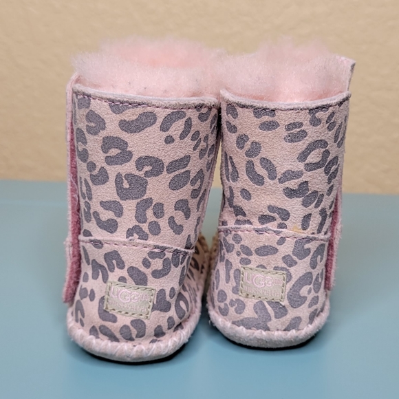Ugg Infant Boots 1001781 Pink Animal Print - Picture 4 of 10